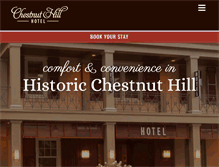 Tablet Screenshot of chestnuthillhotel.com